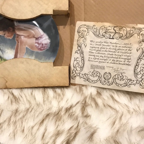 Vintage 1985 B.E. Zolan Small Wonder Plate - Picture 3 of 3